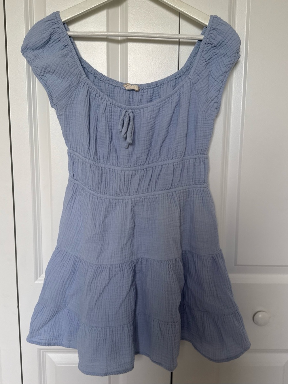 Altar'd State Periwinkle Ruffled Sz M Dress Summer Girly Feminine Cottage Core‎